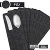 BESTECKTASCHEN 10er-Set - Dunkelgrau, Textil (25/10/4cm) - Miqio Design
