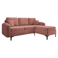 ECKSOFA Venice, Seite: Rechts - Schwarz, Holz/Textil (225/172cm) - MIRJAN24