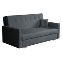 SCHLAFSOFA Viva Sonic IV - Dunkelgrau/Schwarz, Holz/Textil (173/85/100cm) - MIRJAN24