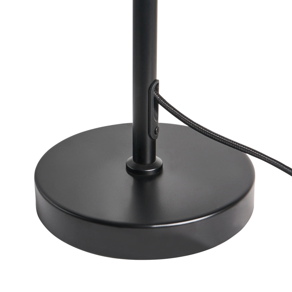 TISCHLAMPE Metall Schwarz Sibun - Schwarz/Weiß, Metall (24/24/55cm) - Beliani