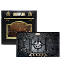 BACKOFEN-SET Elektro Einbau Backofen EH 6355 Em 60 cm+KG 9325 Em Gas Kochfeld 90 cm - Schwarz, Metall (59.4/59.4/57.5cm) - Kaiser Küchengeräte
