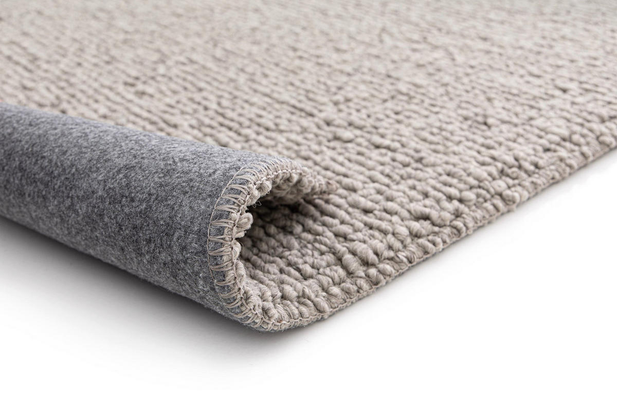TEPPICH in Uni-Optik mit Schlingenflor grau - Grau, Textil (120/170cm) - AFK Living
