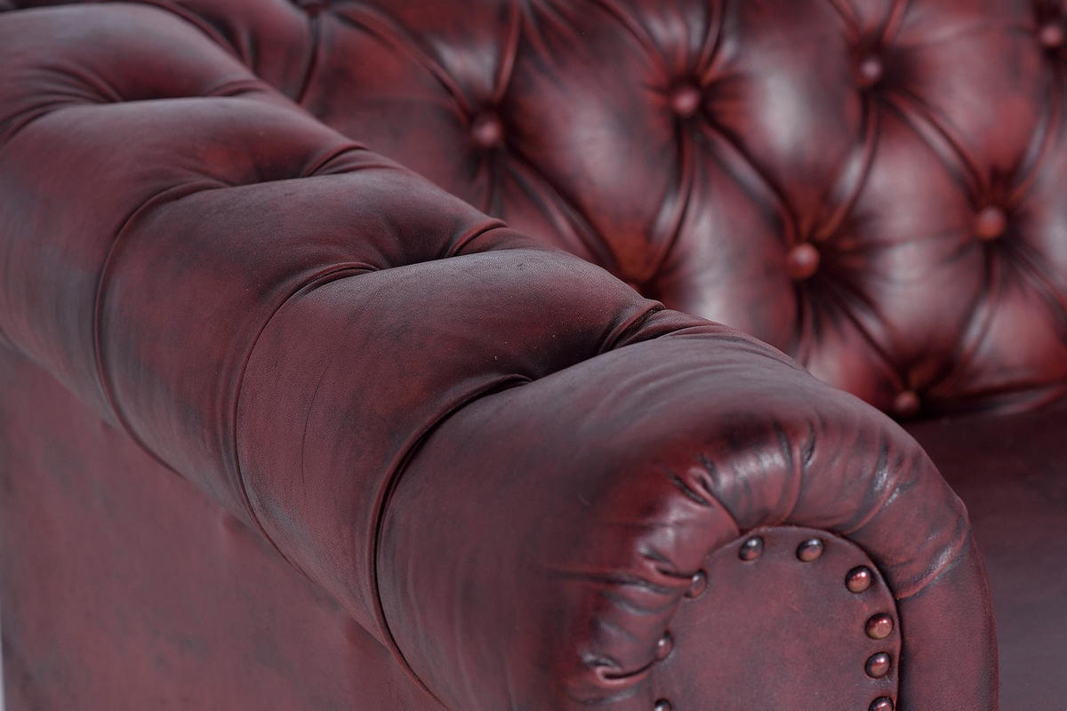 SOFA aus Leder und Metall - Braun, Fell (86/72/200cm) - Giner y Colomer