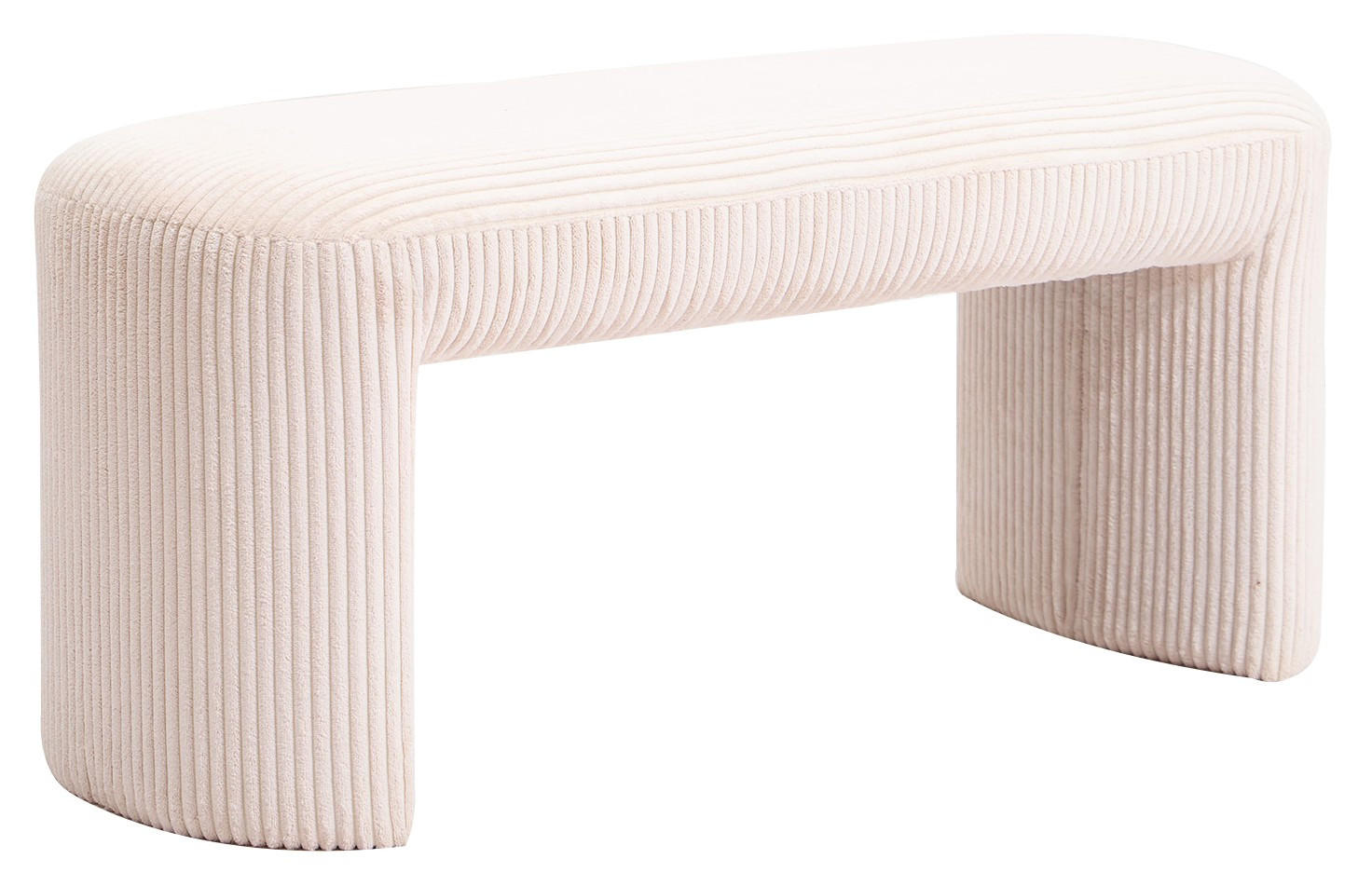 SITZBANK Samt Beige - Beige, Textil (90/41/35cm) - Nordlys