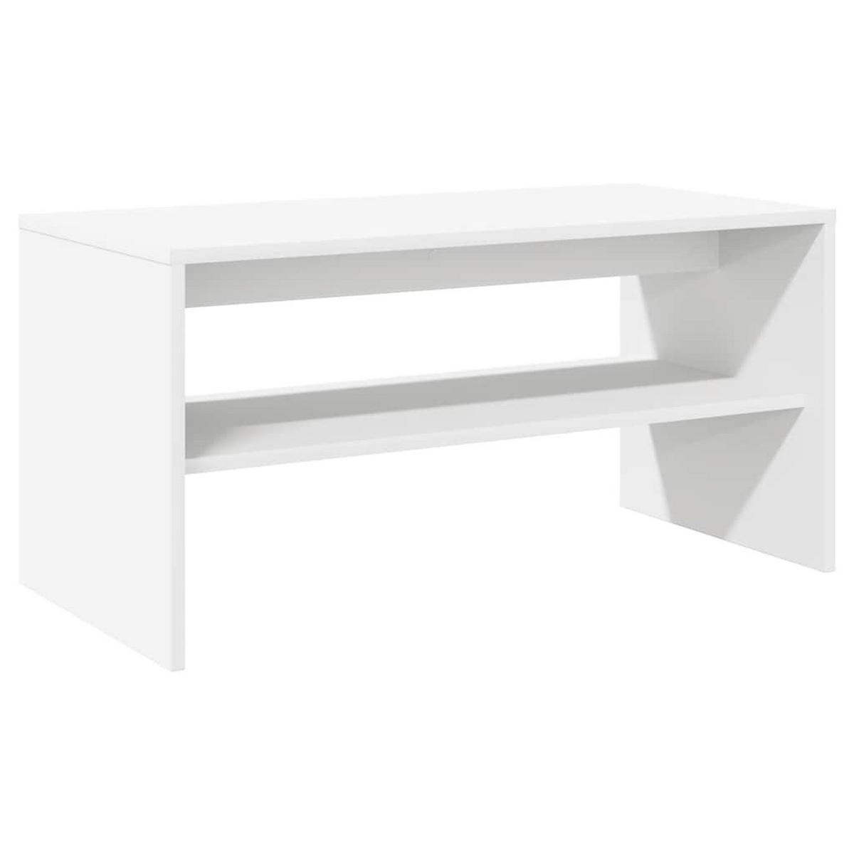TV-SCHRANK Weiss 60/40/40 Cm Holzwerkstoff - Weiß, Holzwerkstoff (40/40/60cm) - vidaXL