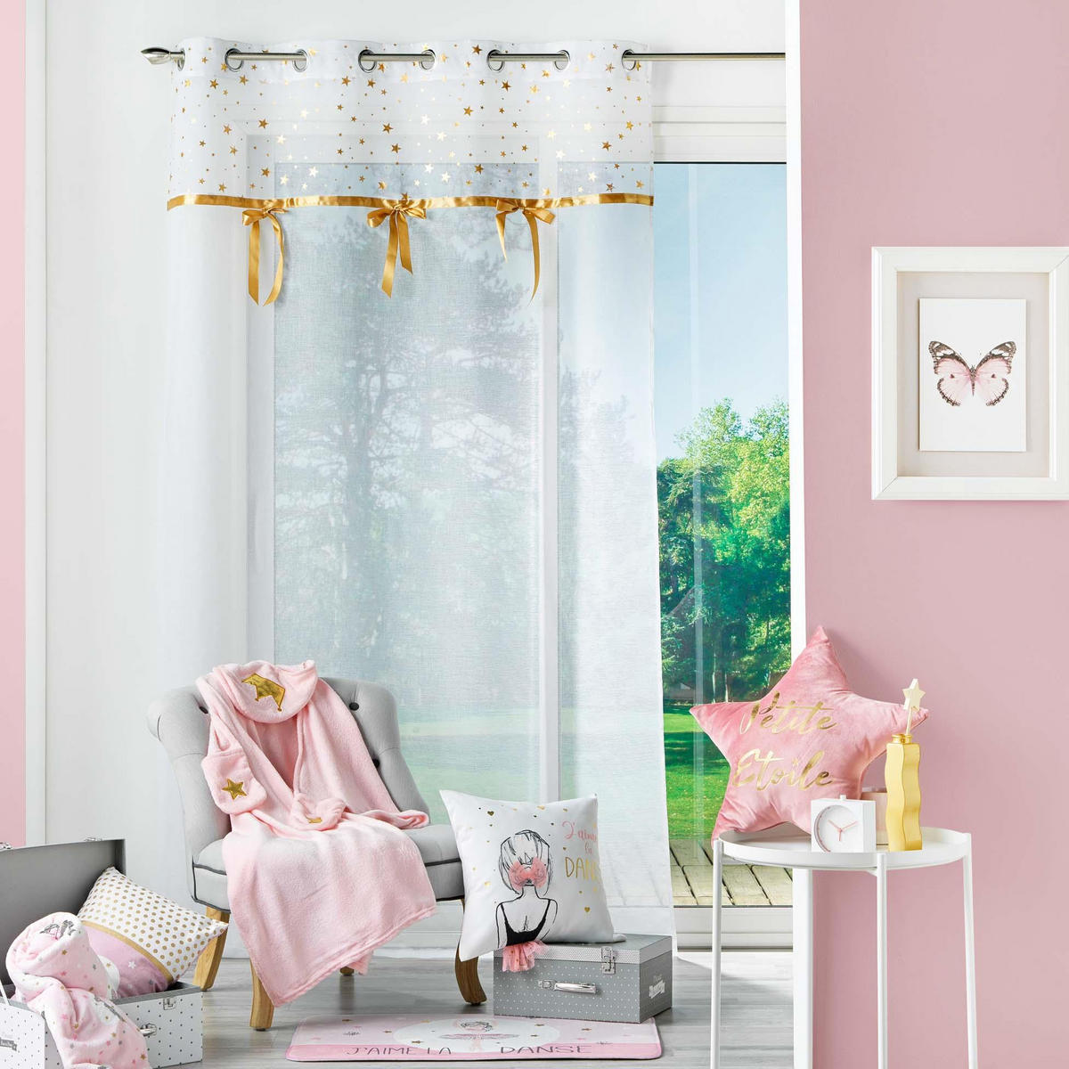 GARDINE Stelly 140/240 cm - Weiß, Textil (140/0.1/240cm) - Douceur d´intérieur