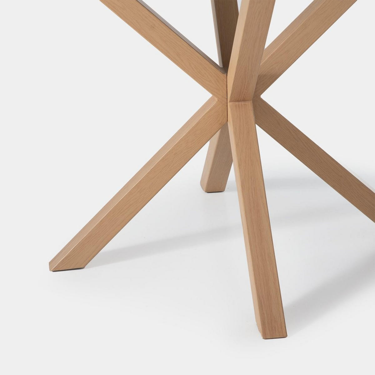 ESSTISCH Aras Durchsichtig 110 cm x 75 cm - Transparent, Glas (110/110/75cm) - Klast Home