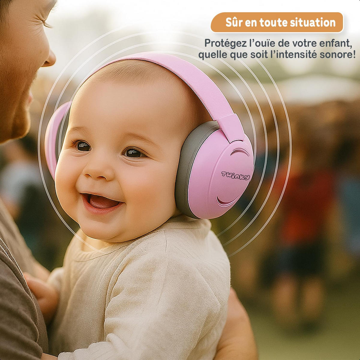 OHRENSCHÜTZER für Baby und Kinder 0-36 Monate Rosa - Pink, Kunststoff (7/5cm) - Twinky