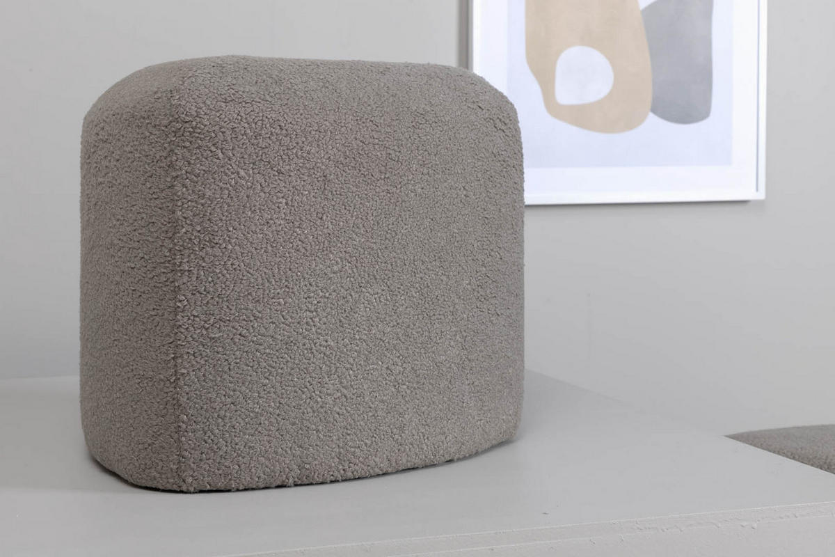 POUF grau - Grau, Holzwerkstoff (46/41/46cm) - ebuy24