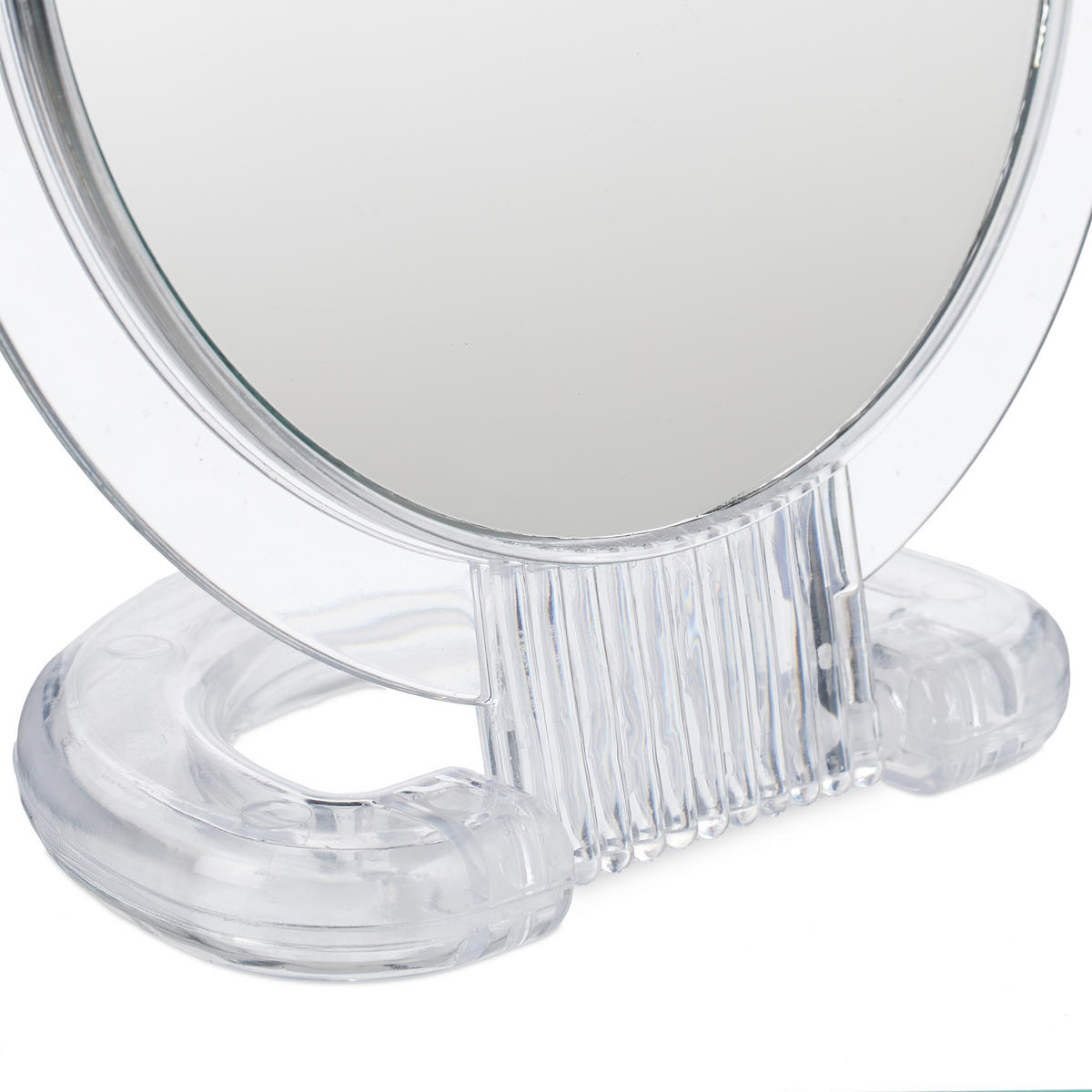 2XKLAPPSPIEGEL-SET - Transparent, Glas/Kunststoff (15.5/22.5/1.5cm) - Relaxdays