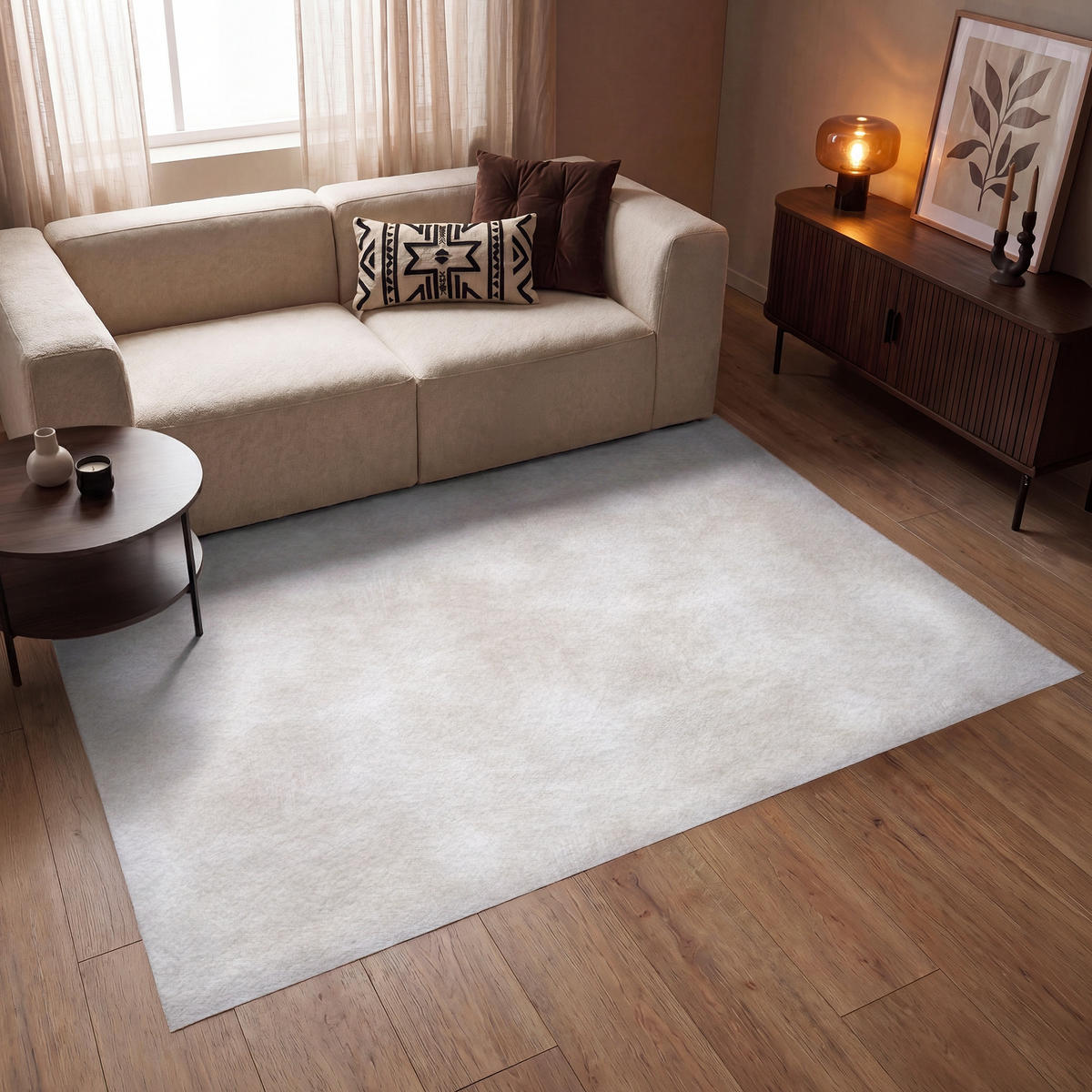 KOBERCE - Jemné - Textúra - Béžová - 200x140 cm - krémová, textil/plast (200/0.4cm) - OnlyWow