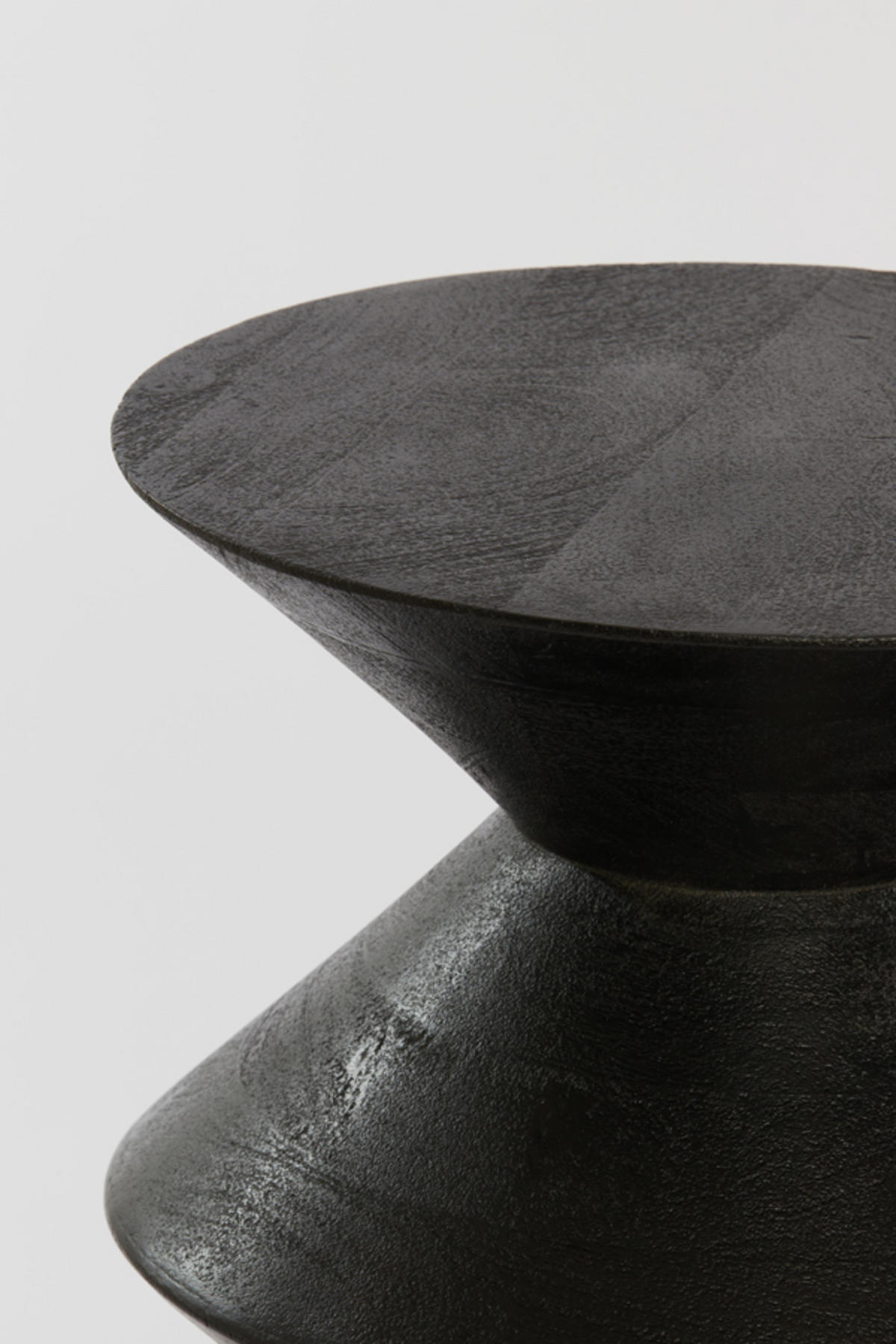 BEISTELLTISCH Larus Schwarz Ø40/50 cm - Schwarz, Holz (40/40/50cm) - Light & Living