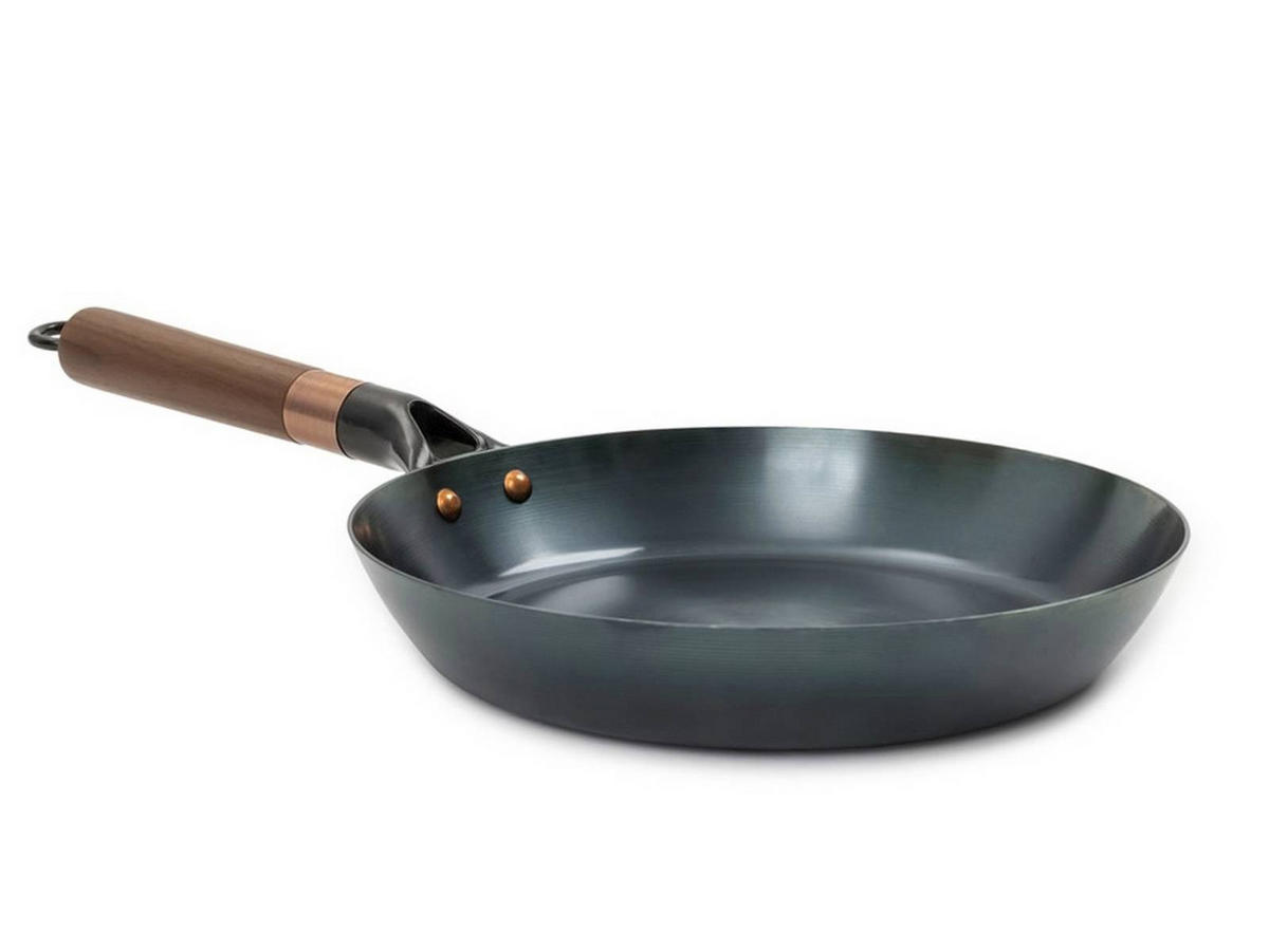 BRATPFANNE Steel Skillet für Camping und Outdoor ø 24 cm - Schwarz, Metall (29/29/10cm) - BAREBONES