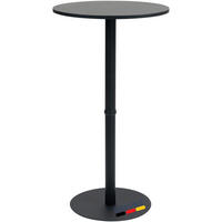 STEHTISCH rund Ø 60 cm CAHNI 110x60 cm Schwarz - Schwarz, Metall (60/60/110cm) - DELUKE