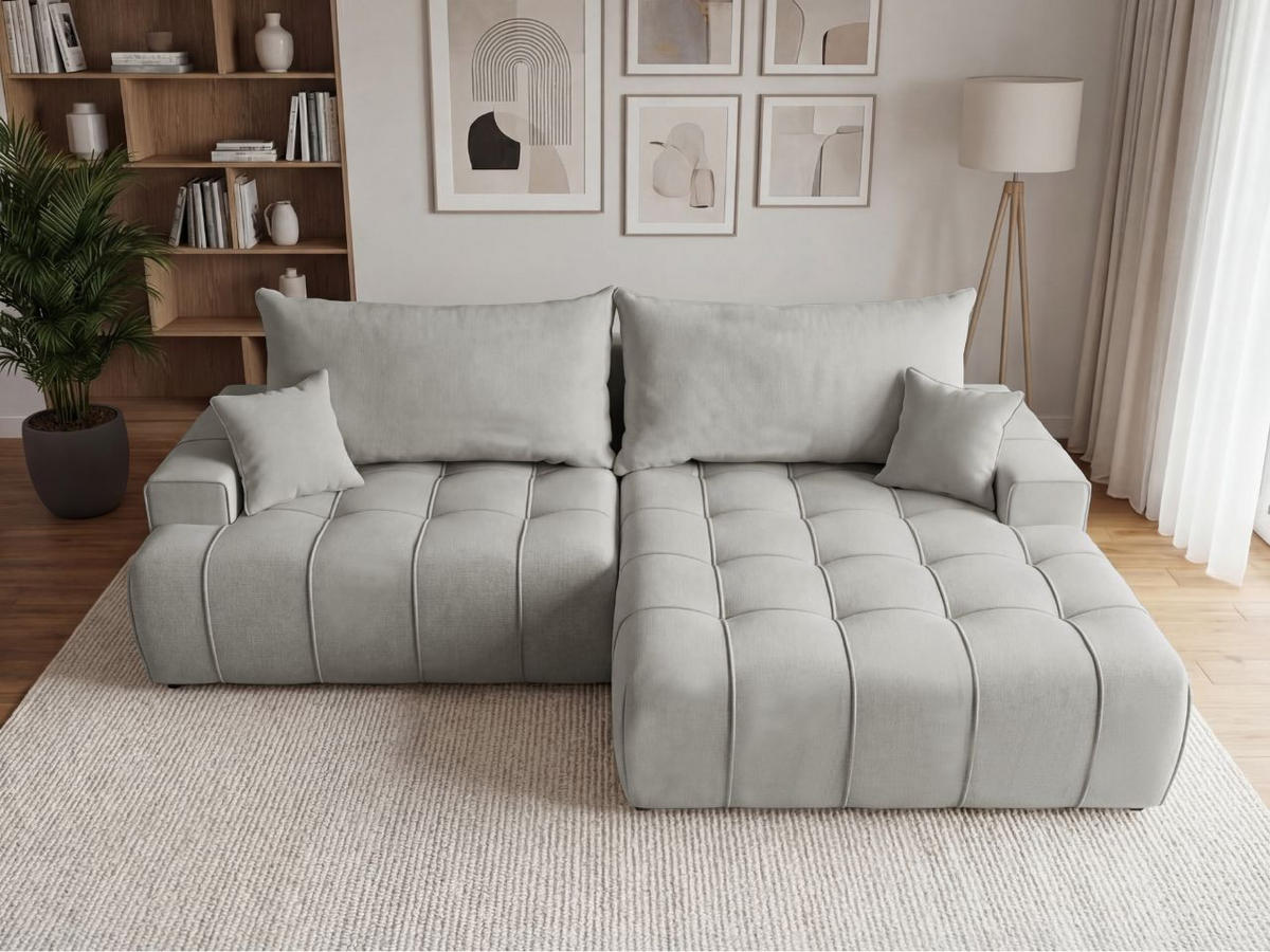 ECKSOFA Tulio Grau Links - Grau, Holz/Textil (270/165cm) - Graingold
