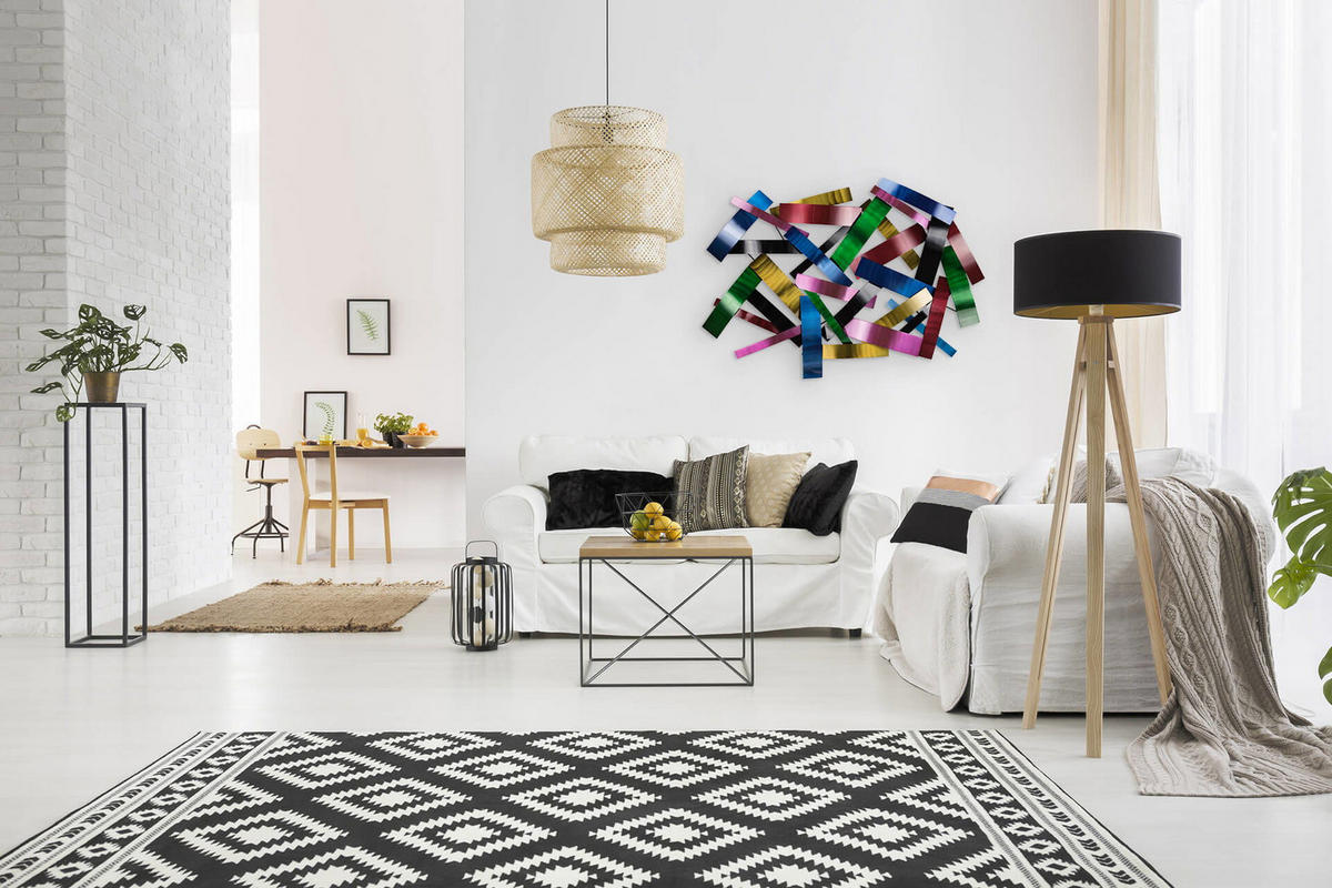 WANDDEKO Bunt 106/70 cm - Multicolor, Metall (5.31/70/9cm) - KUNSTLOFT