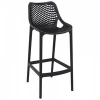BARHOCKER Schwarz 45x105x53cm - Schwarz, Kunststoff (45/105/53cm) - AlterEgo