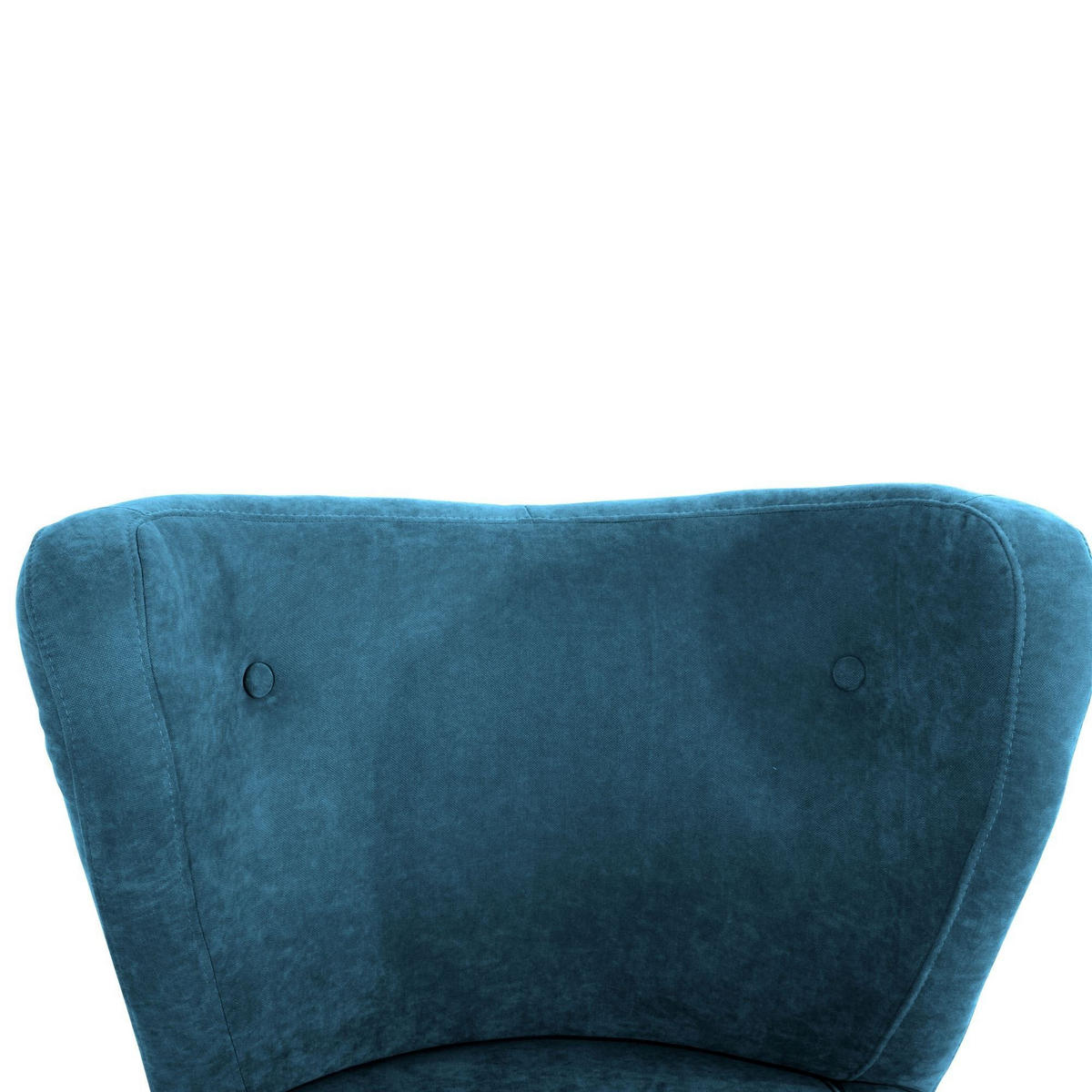 SESSEL Kathy Bezug Veloursstoff Buche natur / petrol - Blau, Kunststoff (70/86/69cm) - 58aufmkessel