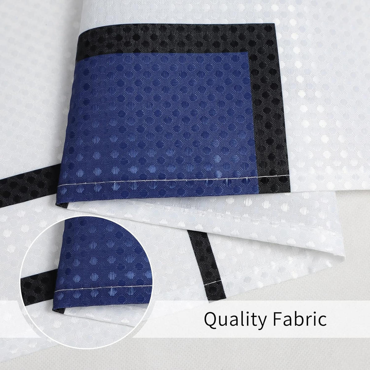 DUSCHVORHANG Blau geometrisch modern Dekoration Badezimmer abstrakt Grau 72 x 72 cm - Blau, Textil (180/180cm) - MCBOSON
