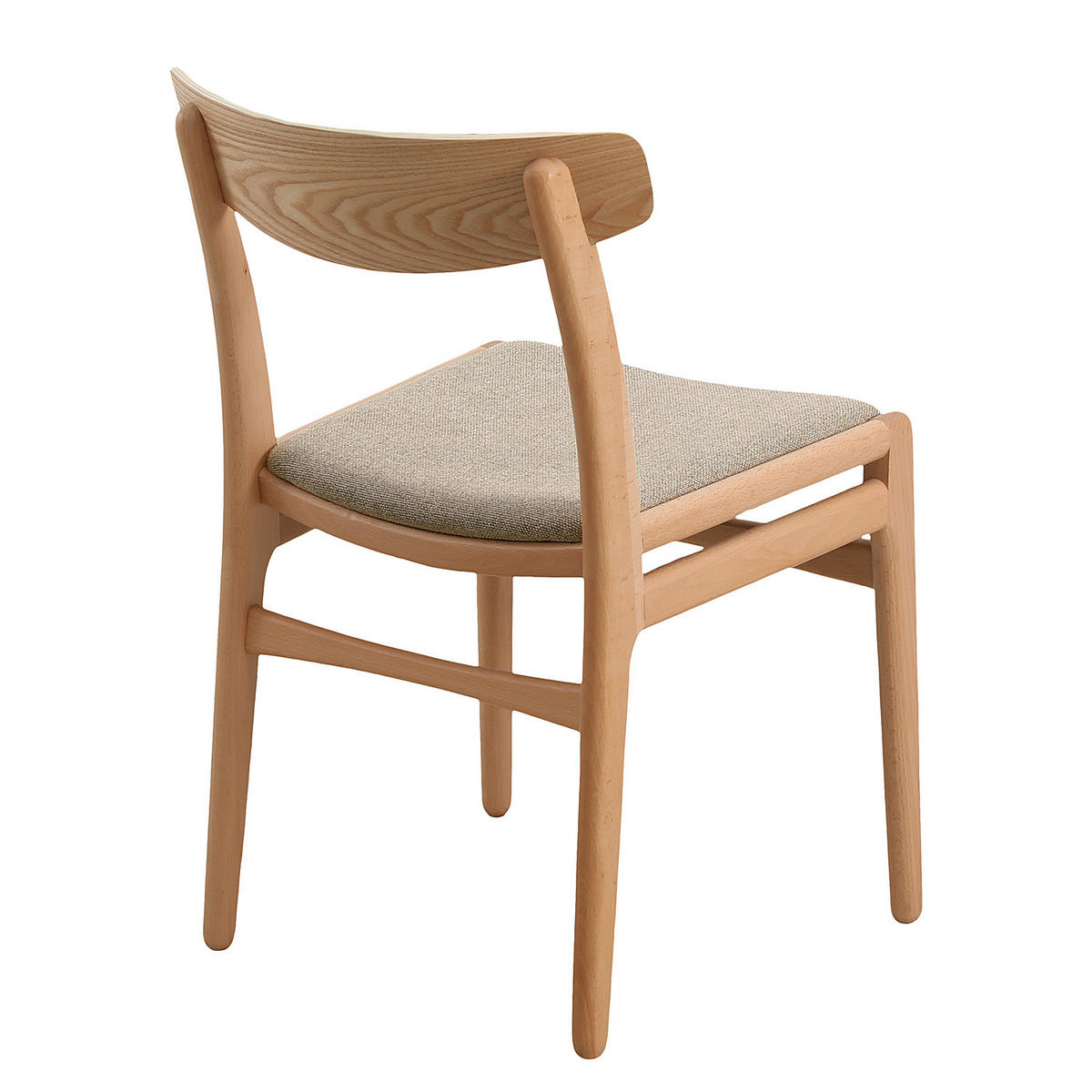 ESSZIMMERSTUHL- 2er Set - Beige/Buchefarben, Holz/Buchenholz (50/77/50cm) - home24