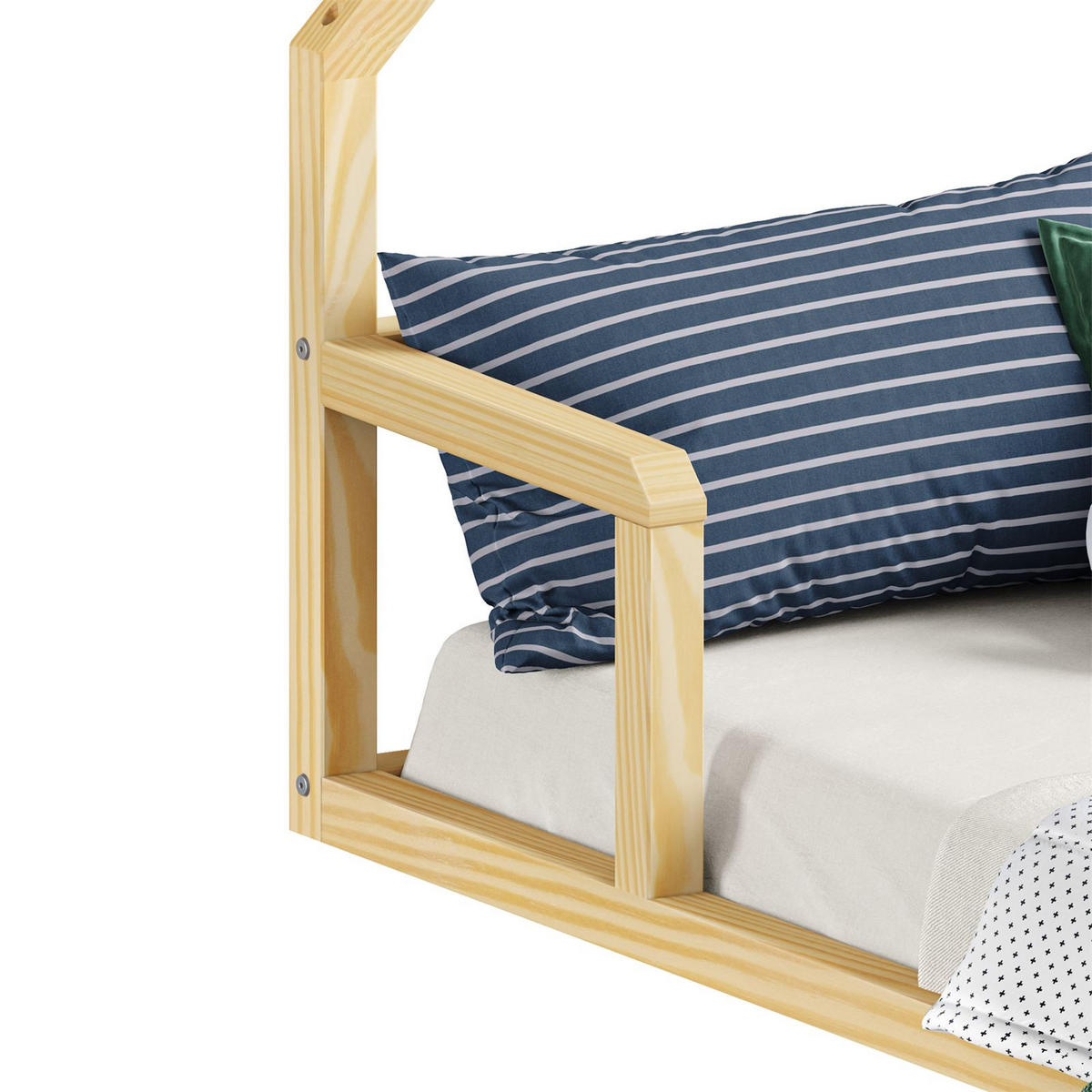BODENBETT ELOA 90X200 CM - Naturfarben, Holz - IDIMEX