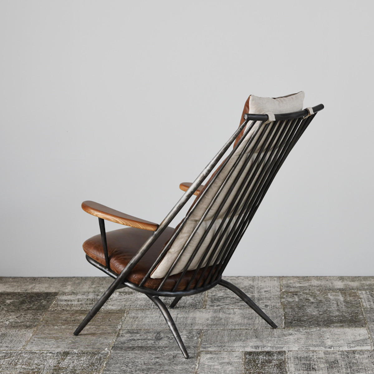 SESSEL CIANO Braun Leder - Schwarz/Braun, Leder (64/91/94cm) - KAWOLA