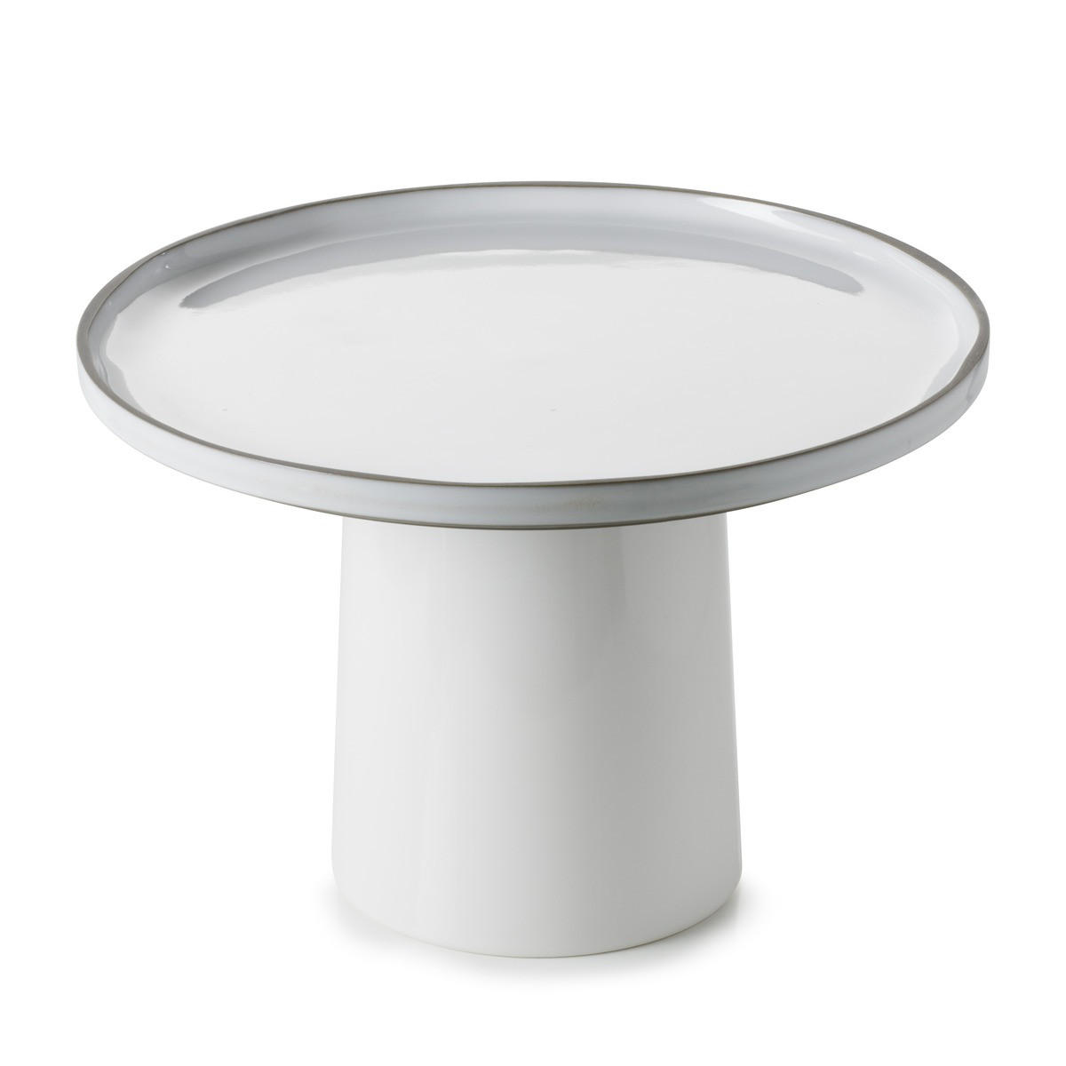 TORTENSTÄNDER CARACTERE L 30 cm WEISS CUMULUS - Weiß, Keramik (30/20/30cm) - Revol Porcelaine France
