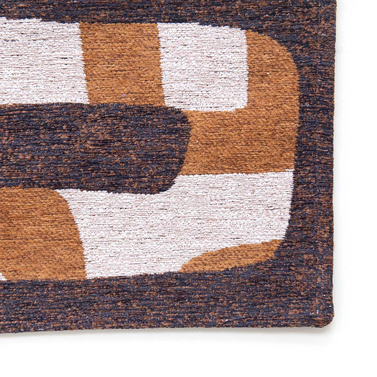 TEPPICH Bison Craft Kuba 80/250 cm - Braun, Kunststoff/Textil (80/250cm) - Louis De Poortere