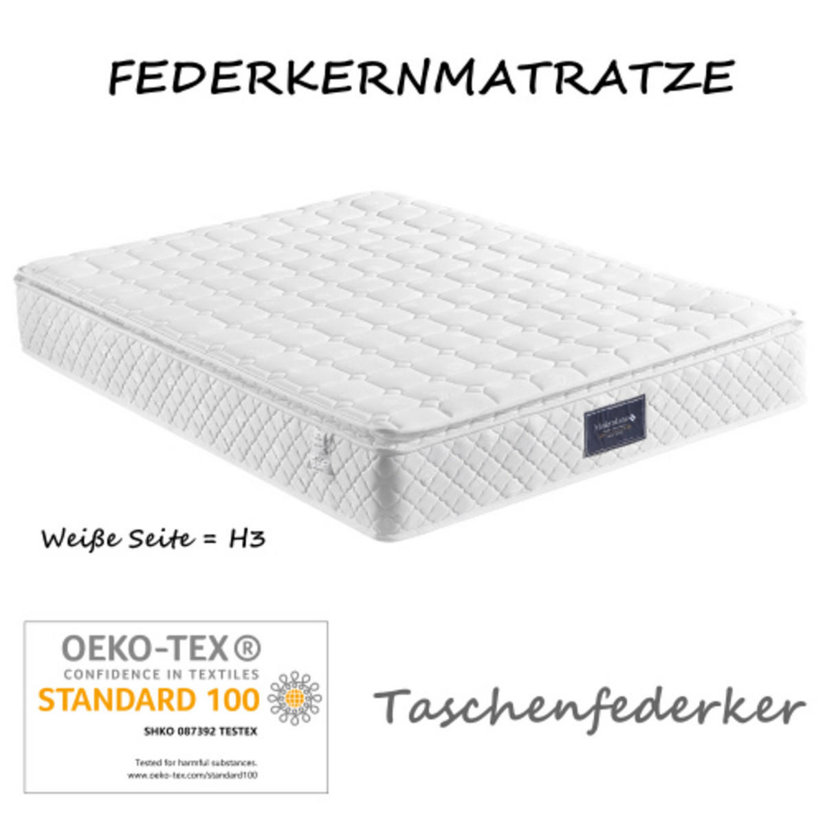 POLSTERBETT 140×200 cm aus Leinen-Stoff mit Hydraulik-Stauraum und Matratze, beige - Beige, Textil (140/200cm) - Luhomfu