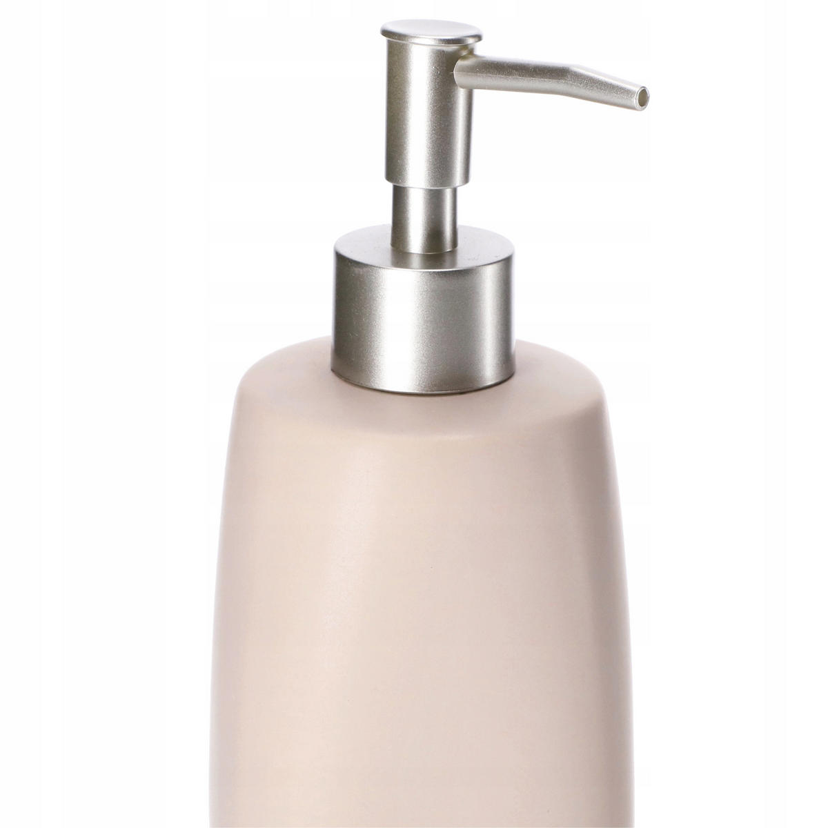 SEIFENSPENDER mit Pumpe 400 ml, beige - Beige, Keramik (8/18cm) - KADAX
