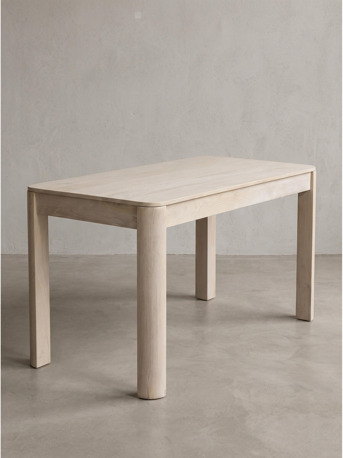 ESSTISCH CHARENTE, Mango Massivholz, handgefertigt, Weiß-Mango, 120 x 60 x 76 cm - Beige/Weiß, Holz (60/120/76cm) - KADIMA DESIGN