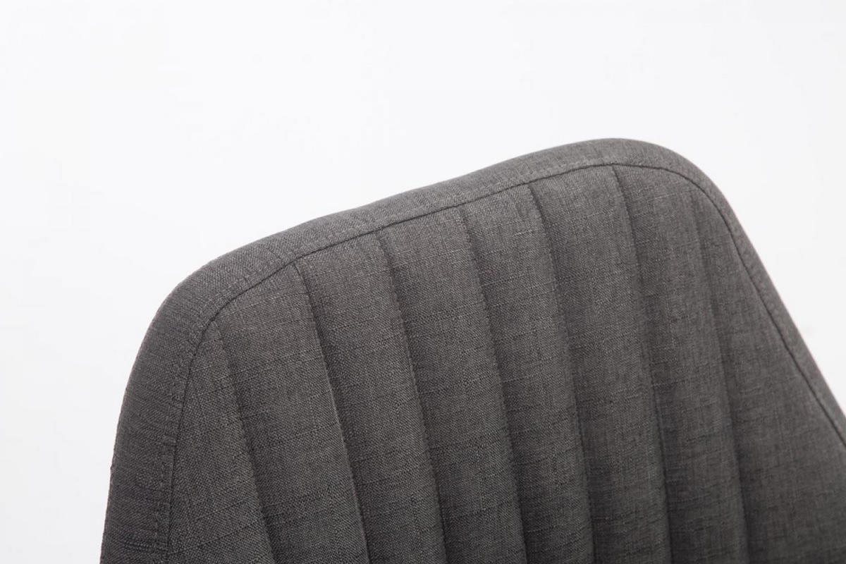 ARMLEHNENSTUHL Stoff dunkelgrau - Dunkelgrau/Weiß, Holz/Textil (67/93/58cm) - CLP