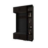 GARDEROBEN-SET 236,7/140/47 - Schwarz, Holz/Metall (140/236.7/47cm) - Abiks Möbel