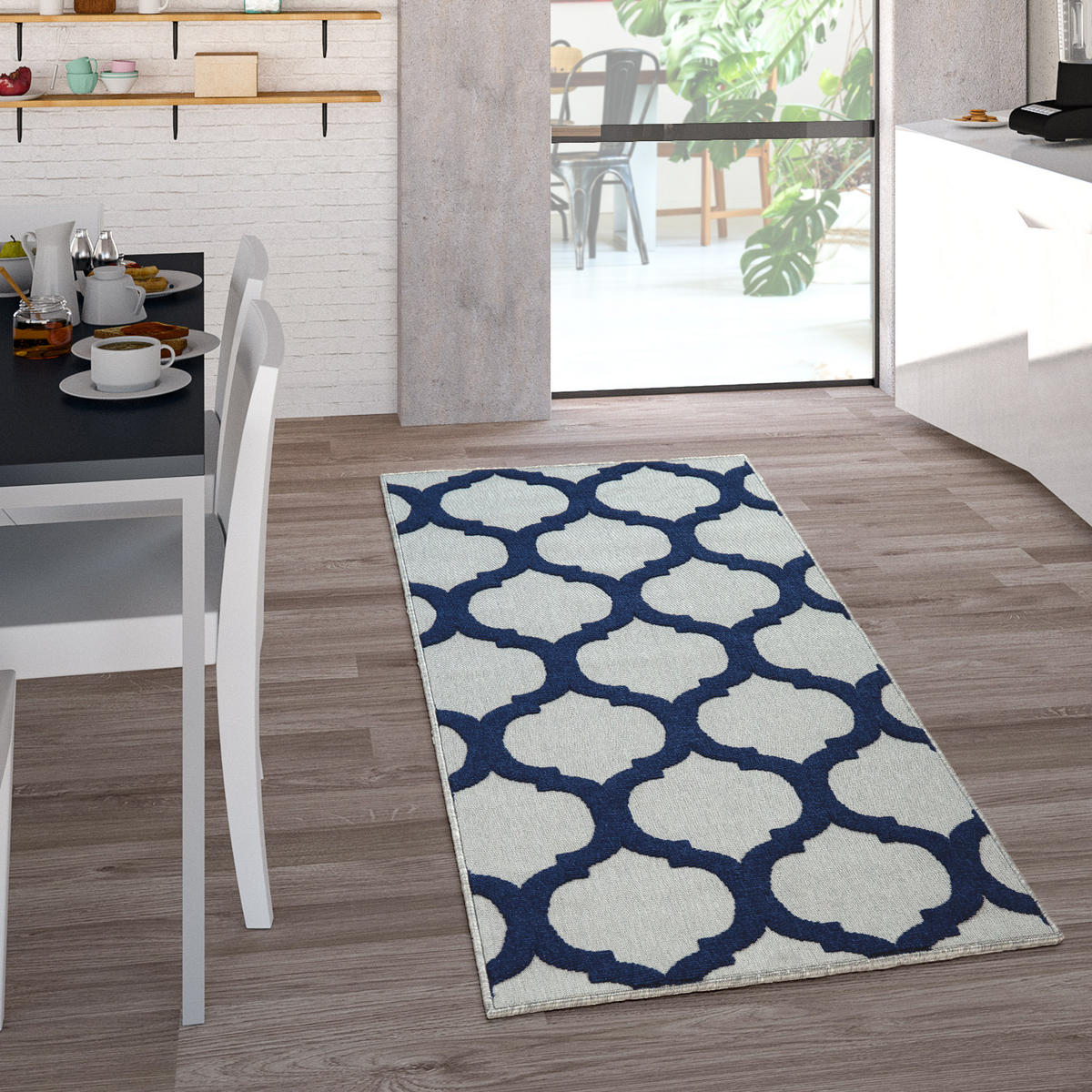 OUTDOORTEPPICH 160/230 cm Namur 327 - Weiß, Textil (160/230cm) - Paco Home