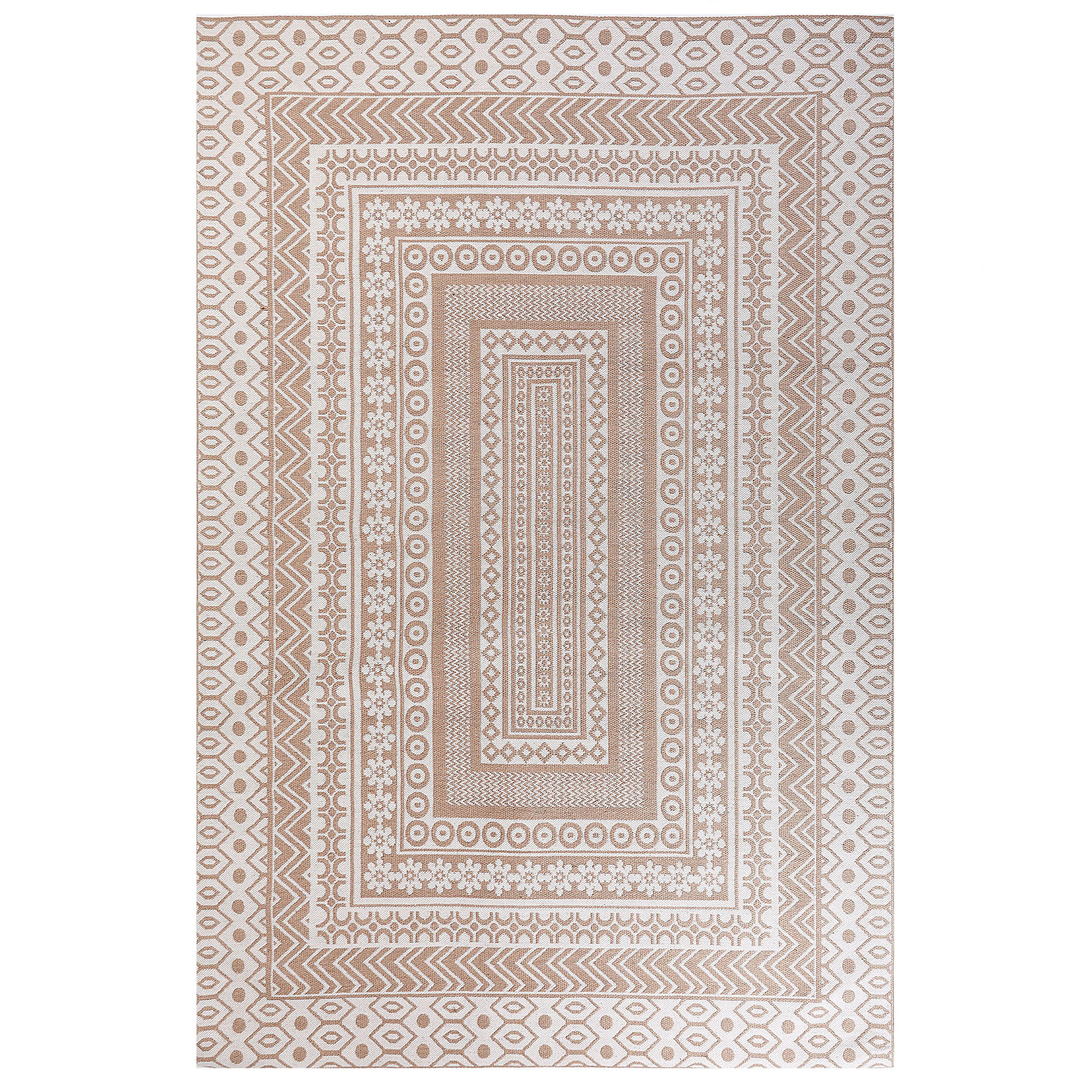 KURZFLOR-TEPPICH Baglar 300/200 cm - Beige, Naturmaterialen (200/300cm) - Beliani