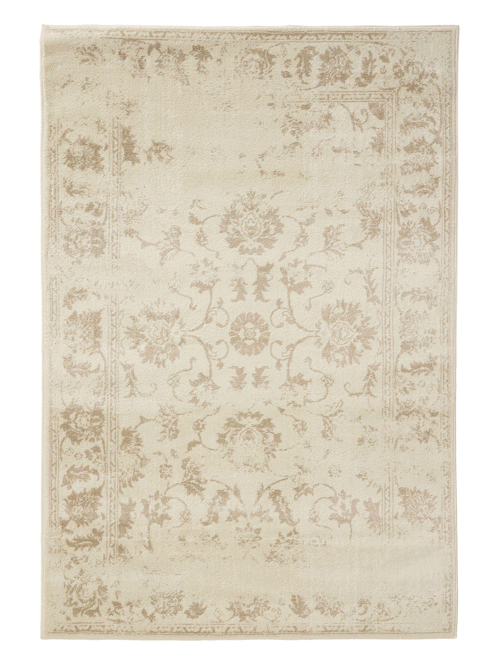 VINTAGE-TEPPICH Suki 60/120 cm - Beige/Creme, Kunststoff (60/120cm) - benuta