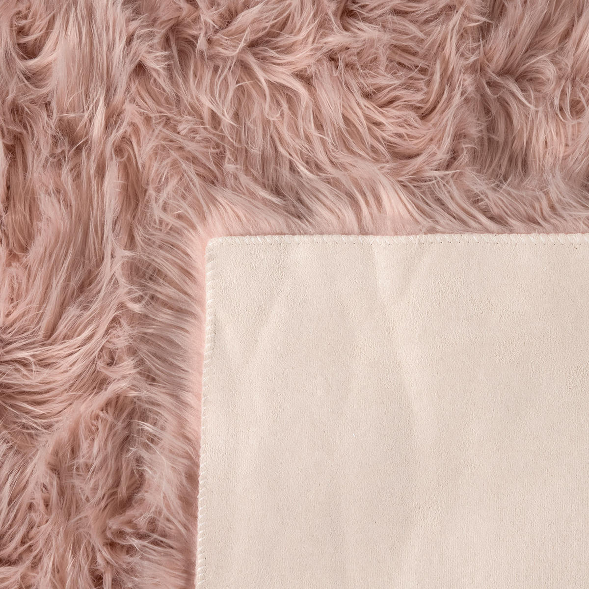 HOCHFLORTEPPICH Waschbar, einfarbig, Rosa, Ø 60 cm - Rosa, Textil (60/60cm) - KADIMA DESIGN