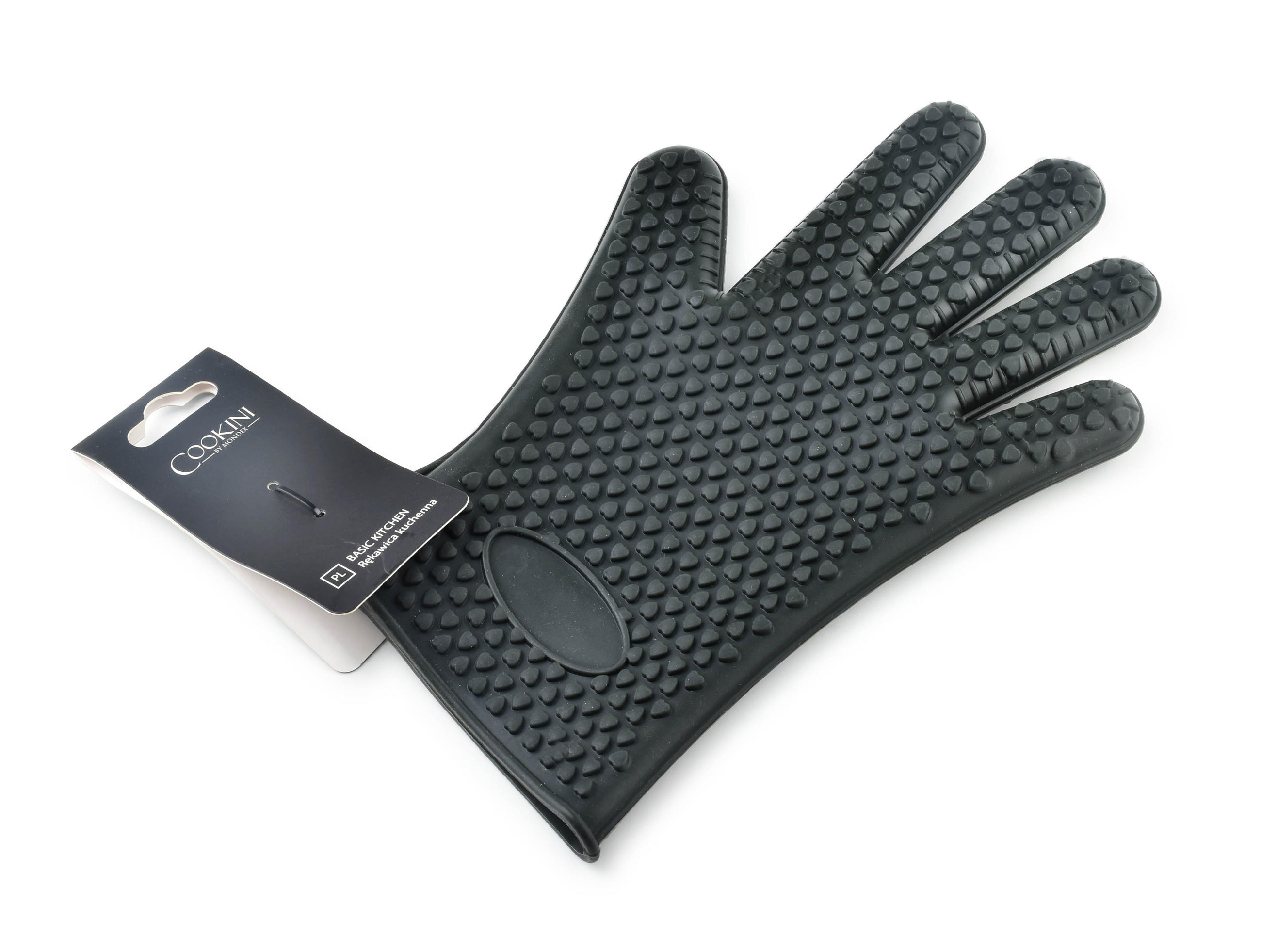 KÜCHENHANDSCHUH Basic Kitchen Schwarz 27/14/1 cm Kunstoff - Schwarz, Kunststoff (14/27cm) - Mondex