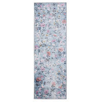 LÄUFER Milly waschbar Multicolor/Blau 80/240 cm - Blau/Multicolor, Kunststoff/Textil (80/240cm) - benuta