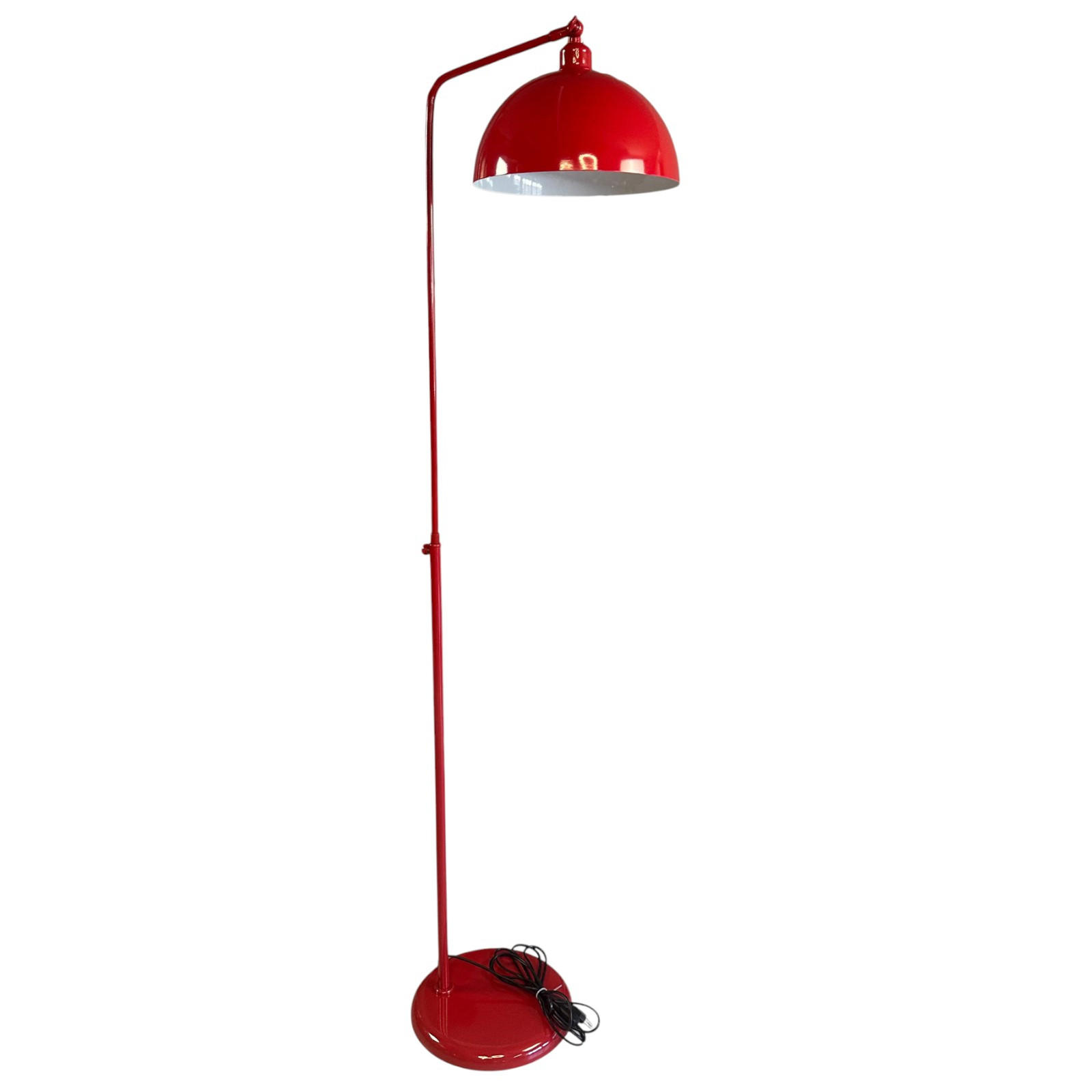 STEHLAMPE Norek aus Metall mit E27, verstellbarer Lampenschirm - Rot, Metall (37/37/169cm) - Bamyum