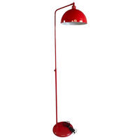 STEHLAMPE Norek aus Metall mit E27, verstellbarer Lampenschirm - Rot, Metall (37/37/169cm) - Bamyum