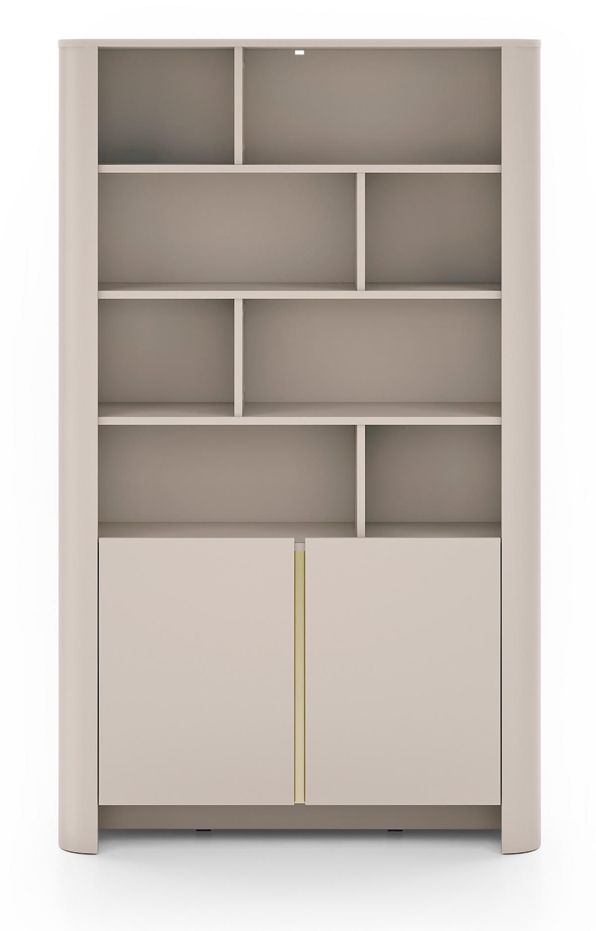 BÜROREGAL 100 cm 2 Türen Mezzano, Kaschmir - Kaschmir, Holz (103/170/39cm) - Emporius