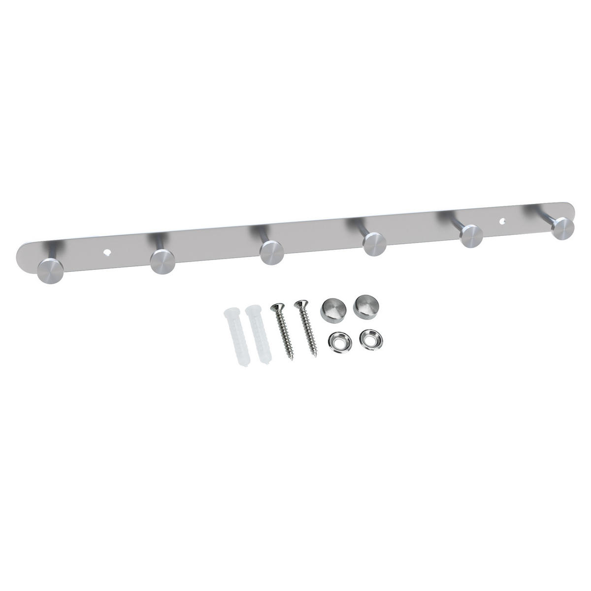 GARDEROBENLEISTE 46/2.55/2.55 cm - Silberfarben, Metall (2.55/2.55/46cm) - Intirilife