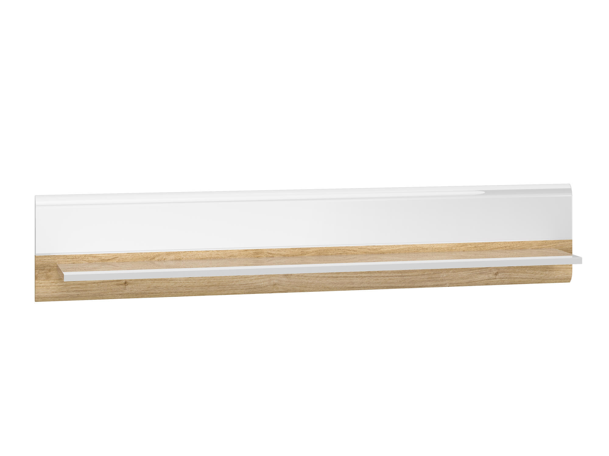 WANDREGAL ADAGIO Weiß 134x20x25 cm - Weiß, Holzwerkstoff (134/25/20cm) - FURNLUX