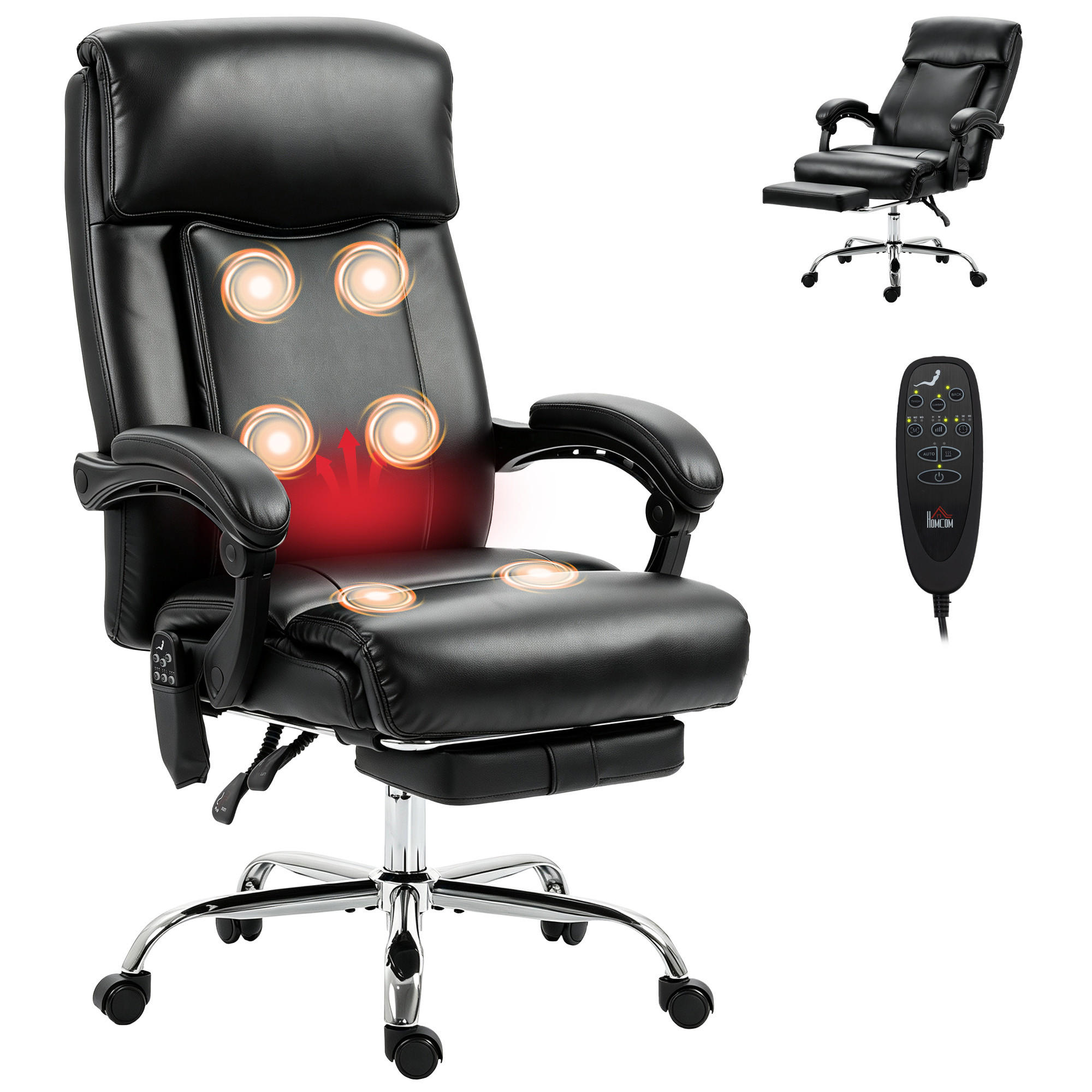 XXXLutz Bürostuhl Schwarz 59x120x64 cm