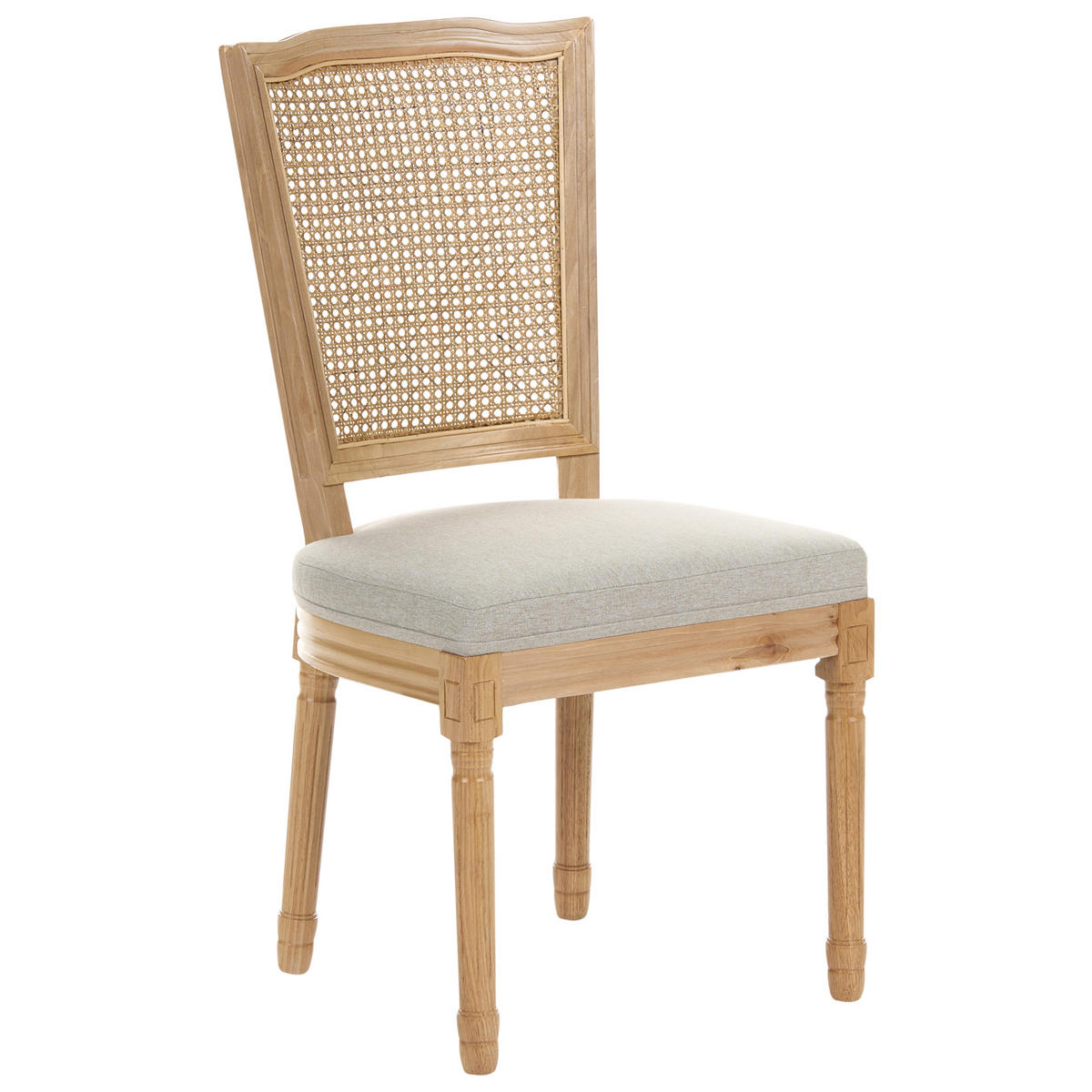 ŽIDLE sada 2 ks Dřevo Světle hnědá/Béžová Bonanza - světle hnědá, textil (53/97/57cm) - Beliani