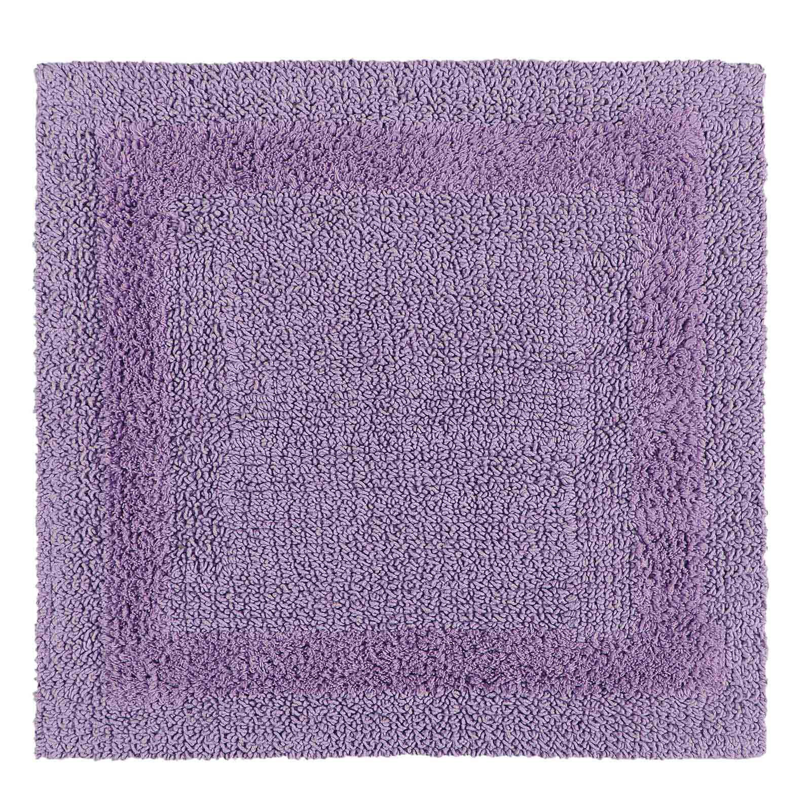 DUSCHVORLEGER 50/50 cm, 100% Baumwolle, wendbar - Flieder, Textil (50/50cm) - Homescapes