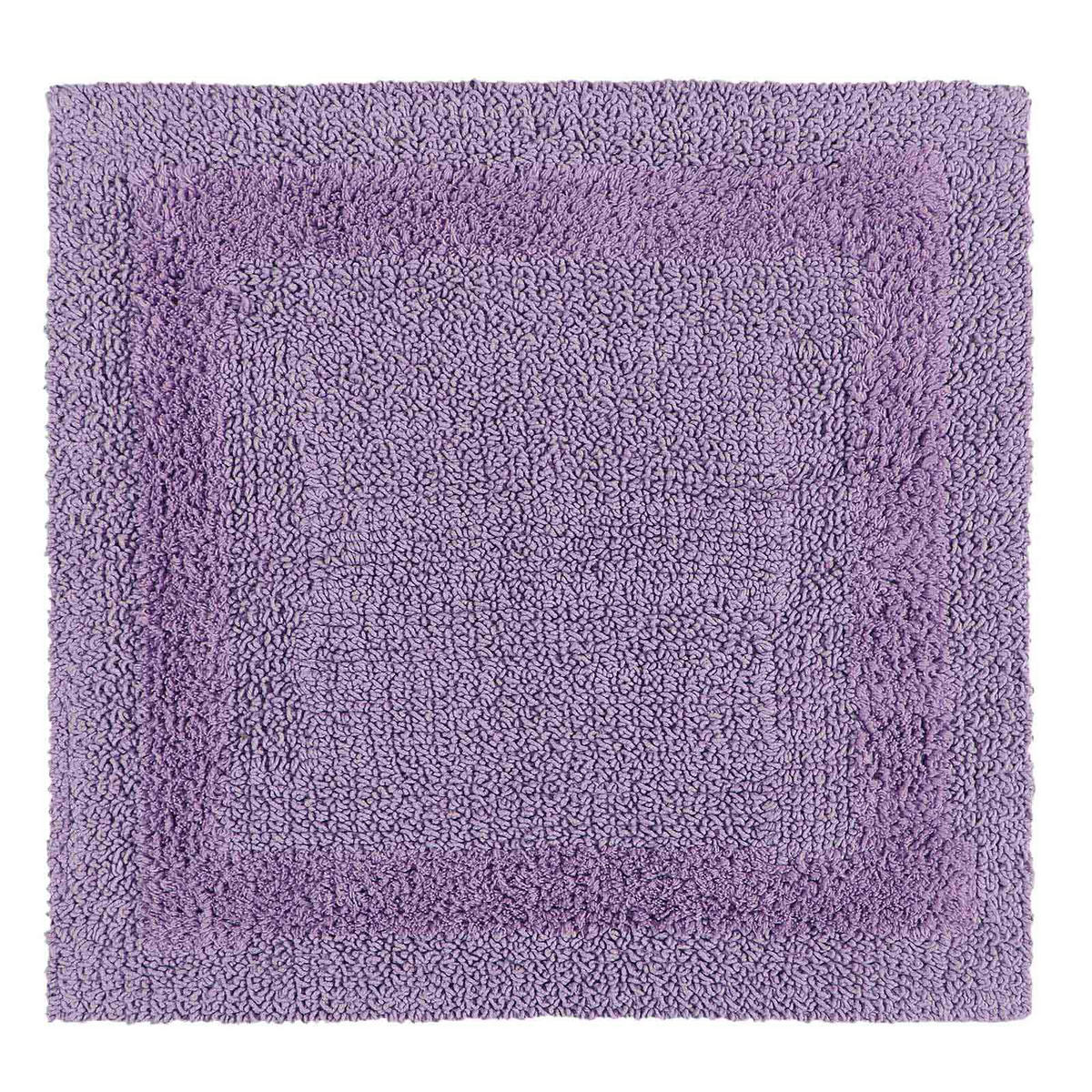 DUSCHVORLEGER 50/50 cm, 100% Baumwolle, wendbar - Flieder, Textil (50/50cm) - Homescapes