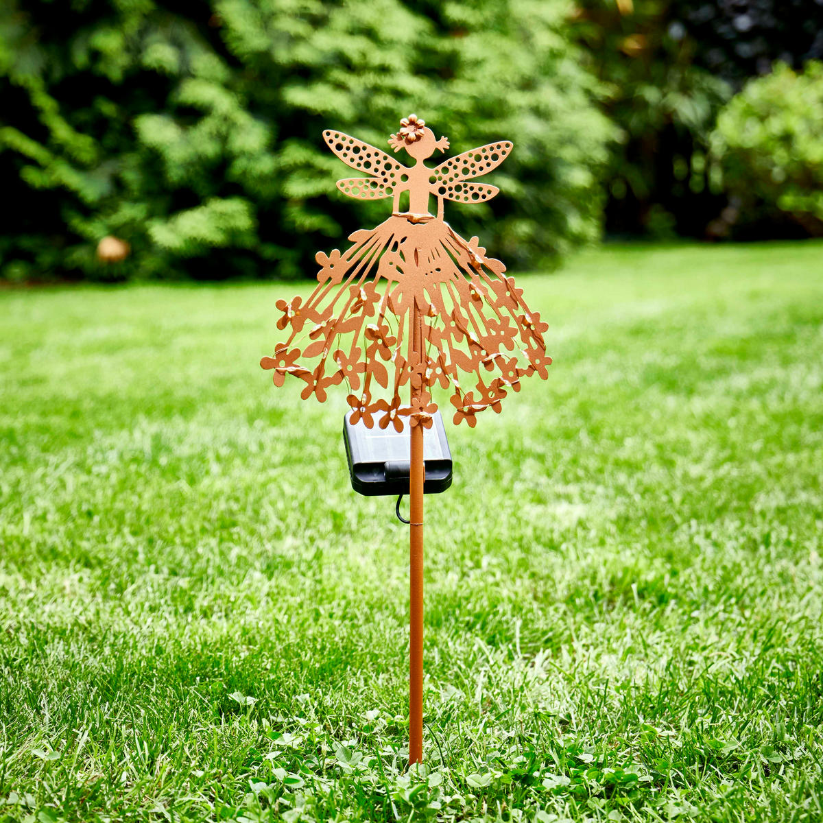 LED-SOLAR-GARTENSTECKER - mit Dämmerungssensor und wetterfestem Design für stilvolle Außendekoration, 1er-Set - Weiß, Kunststoff (3/18.5/50cm) - Northpoint