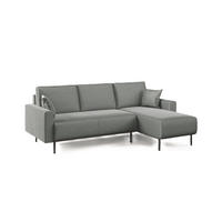 ECKSOFA Arthur - Grau, Textil (224/91cm) - Divani.store